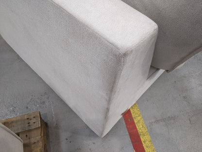 DUS-APM-62845 Grade-BER-DOA Dusk Brooklyn Small Right Hand L-Shape Sofa - Ivory RRP £1599