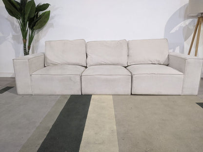 DUS-GOL-00519 Grade-C2 Dusk Brooklyn 3 Seater Sofa - Ivory RRP £799