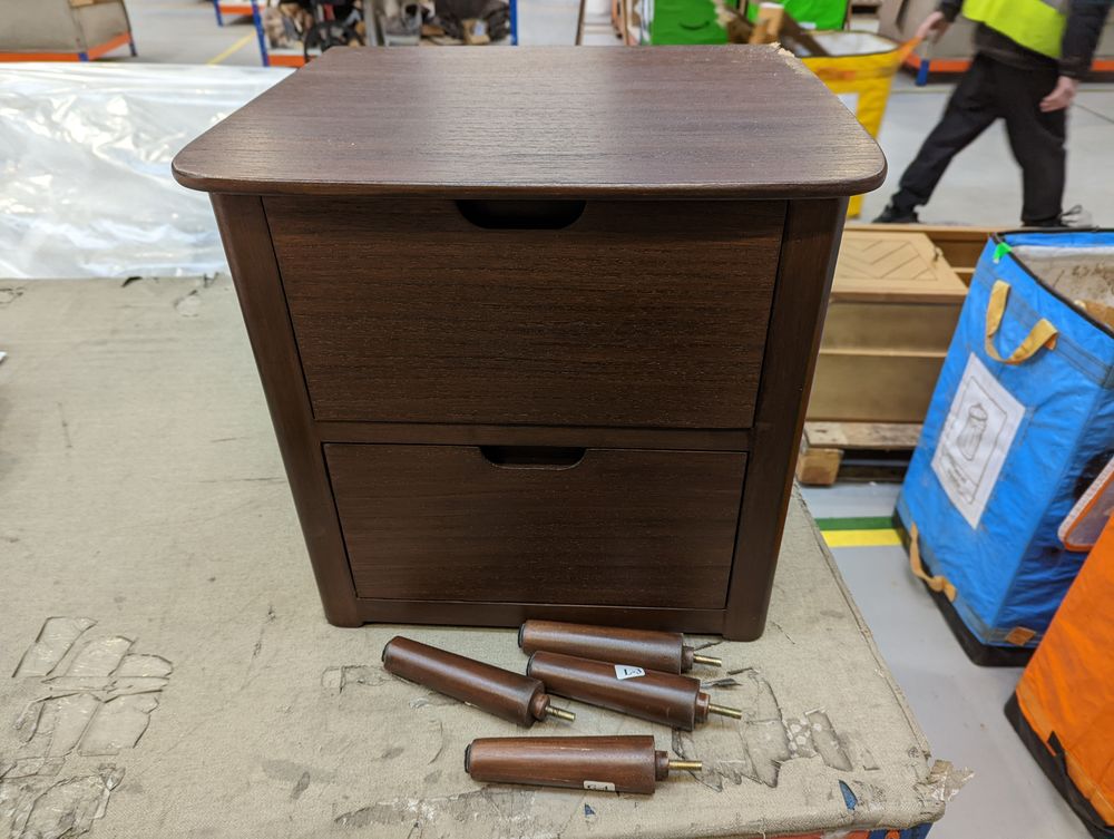 Lot of 7 x Fishe & Lilly modern parquet furniture items grade-BER Spares or repair RRP £1629.93