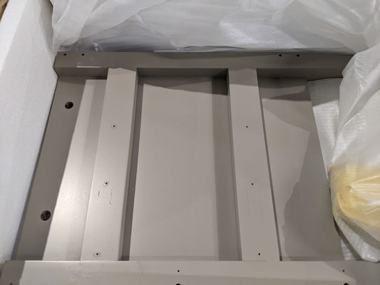 DUS-GOL-02490 Grade-B Dusk Poppy 2 Drawer Bedside Table - Taupe RRP £89