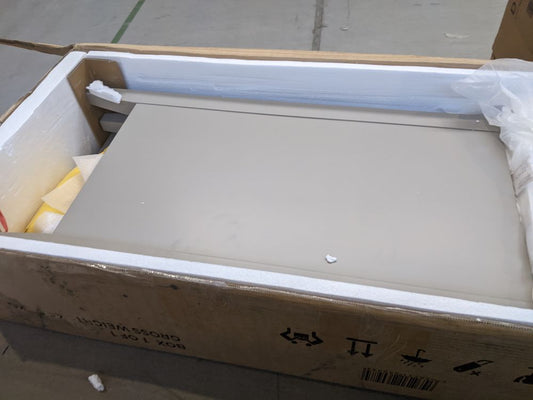 DUS-GOL-02318 Grade-B Dusk Poppy 4 Drawer Chest - Taupe RRP £209