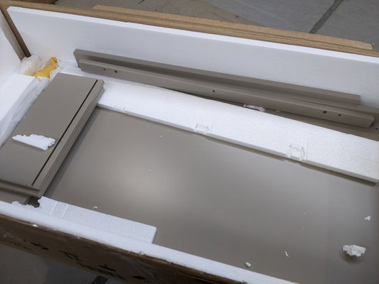 DUS-GOL-02271 Grade-B Dusk Poppy 5 Drawer Chest - Taupe RRP £199