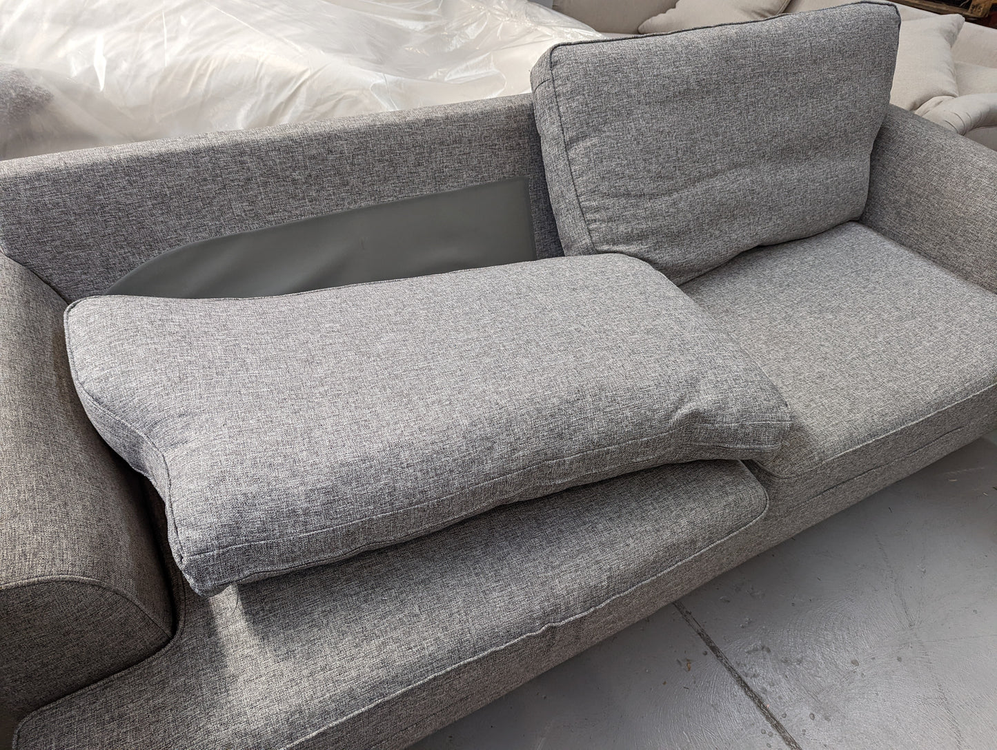 MAS-APM-06397 Grade-BER-DOA Marks & Spencer M&S Copenhagen 4 Seater Steel House Weave RRP £1299