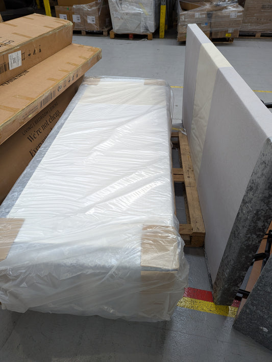 DFS-HO2-03294 Grade-BER-DOA DFS Claxby King Size Ottoman Bed Base in Silver RRP £1149