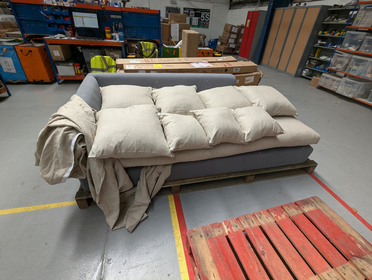 OKA-GOL-02218 Grade-BER-DOA Lamorna Corner Sofa-Right Hand - Natural - COVER ON Natural RRP £4295