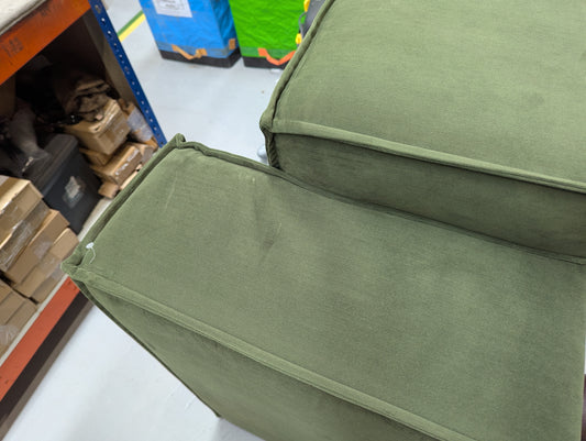 Swyft Model 03 Modular Sofa in Velvet Vine for Spares or Repair (ref SWY-GOL-01299-00946-01301-01300-01469) Total RRP £2067