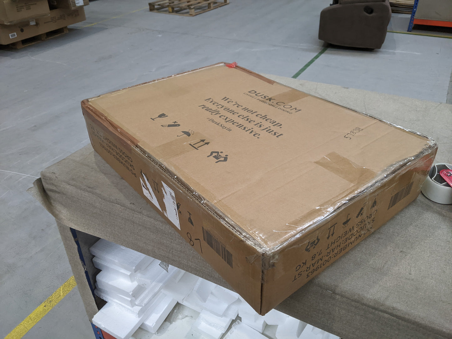 Lot of 18 x Dusk Furniture Items and Parts for Spares or Repair (ref DUS-APM-A-12863) Total RRP £2568