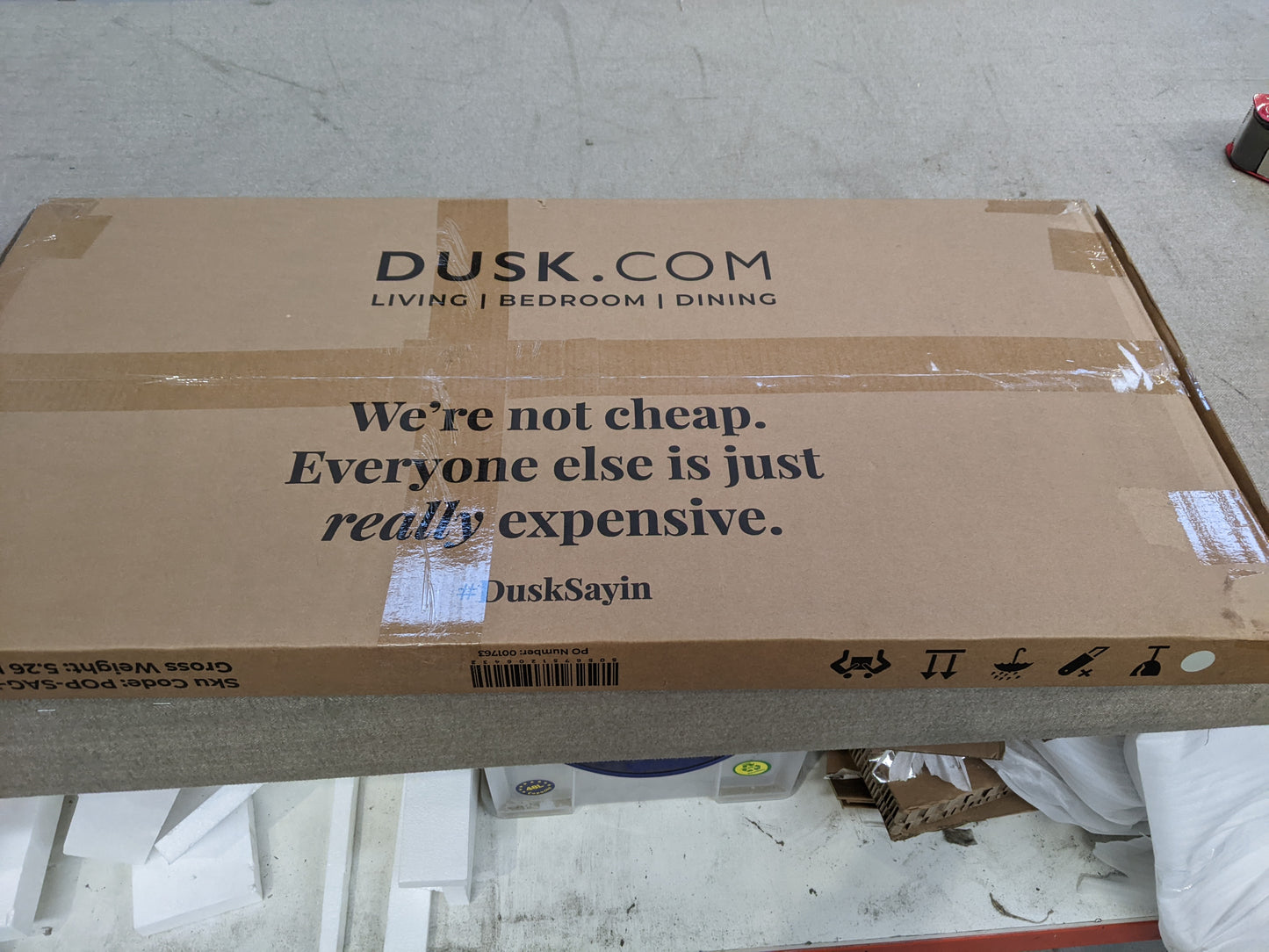 Lot of 18 x Dusk Furniture Items and Parts for Spares or Repair (ref DUS-APM-A-12863) Total RRP £2568