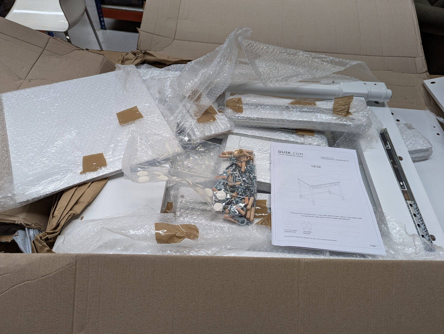Lot of 15 x Dusk Furniture Items and Parts for Spares or Repair (ref DUS-APM-A-12856) Total RRP £1899