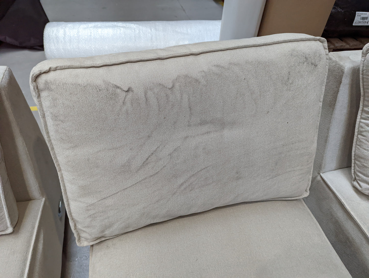 DUS-APM-62109 Grade-C2 Dusk Brooklyn 3 Seater Sofa - Ivory RRP £849