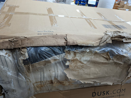 Lot of 2 x Dusk water damaged sofas items for Spares or Repair (ref DUS-APM-A-13570) Total RRP £1534