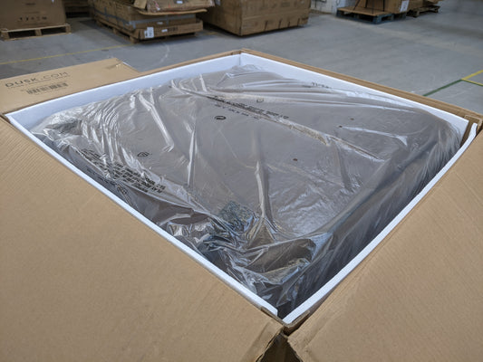 DUS-BTS-63155 Grade-B Dusk Maeve Slouched Accent Chair - Cappuccino RRP £199