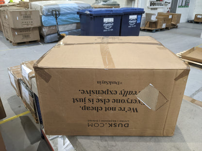 Image 1 - DUS-GOL-01276 Grade-B Dusk Maeve Slouched Accent Chair - Cappuccino 