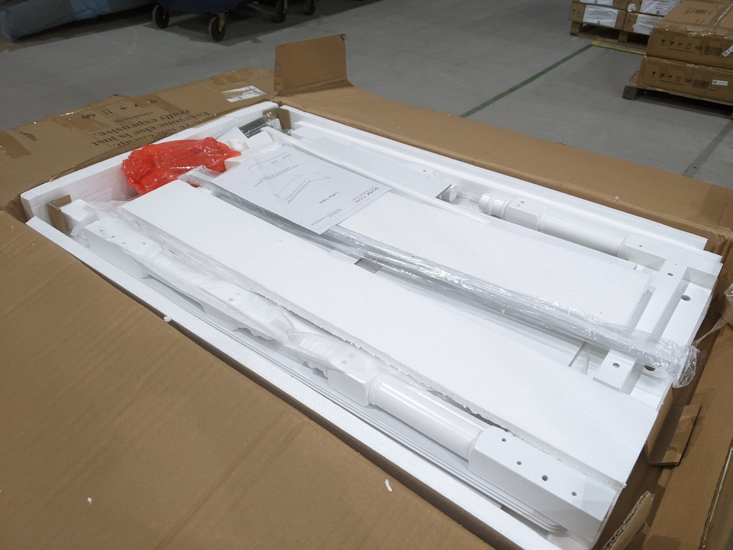 DUS-GOL-01413 Grade-B Dusk Ruby Coffee Table - Warm White RRP £152