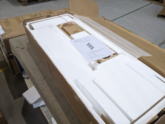 DUS-GOL-01325 Grade-B Dusk Isla Shoe Cabinet - Natural RRP £161