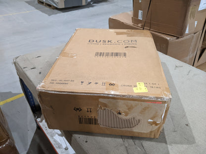 DUS-GOL-03722 Grade-B Dusk Isla 2 Drawer Bedside Table - Natural RRP £170