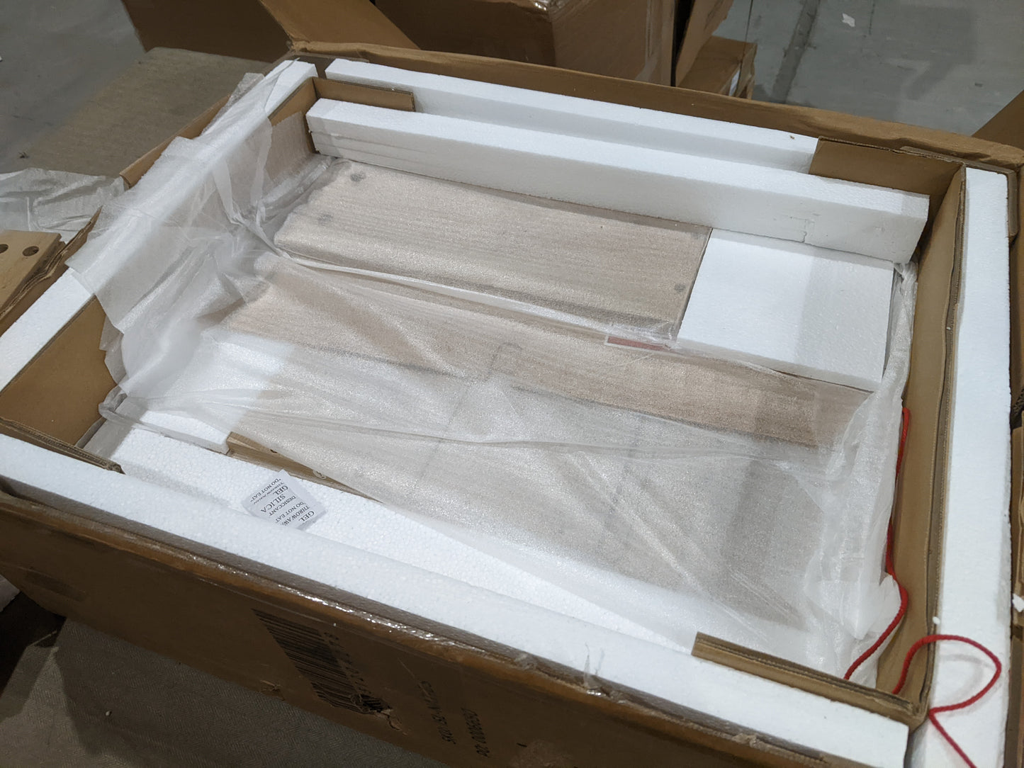 DUS-GOL-03722 Grade-B Dusk Isla 2 Drawer Bedside Table - Natural RRP £170