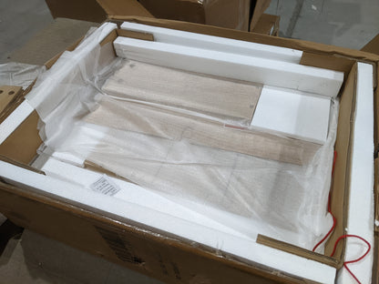 DUS-GOL-03722 Grade-B Dusk Isla 2 Drawer Bedside Table - Natural RRP £170