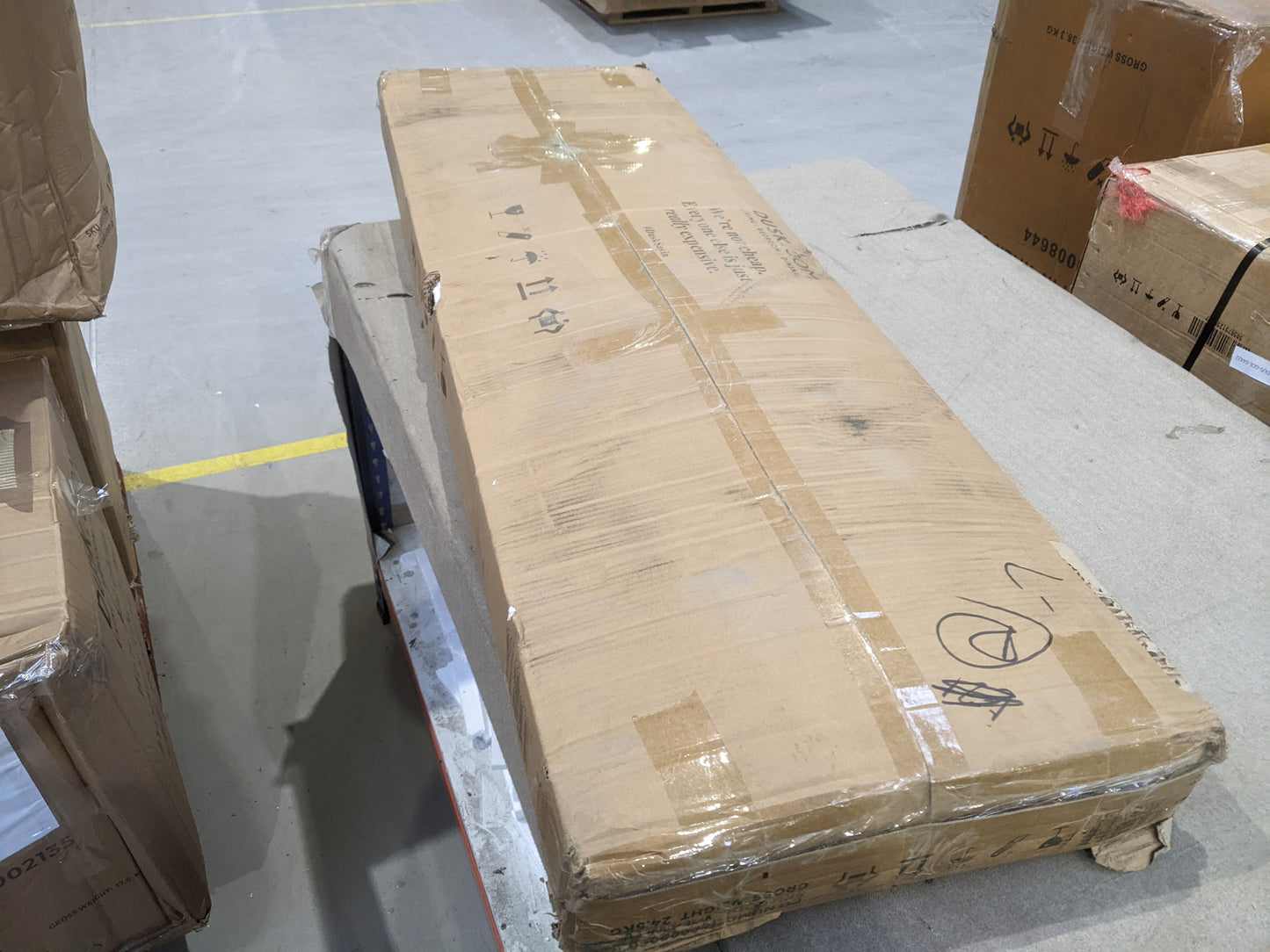 DUS-GOL-04209 Grade-B Dusk Willow 140cm TV Unit - Light Wood RRP £134