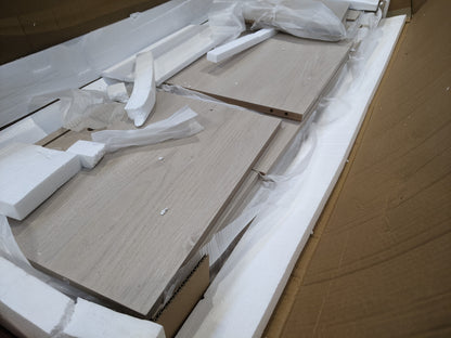 DUS-GOL-04209 Grade-B Dusk Willow 140cm TV Unit - Light Wood RRP £134