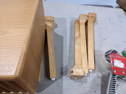 DUS-GOL-04408 Grade-B Dusk Elena Ash 1 Drawer Nightstand - Light Wood RRP £129