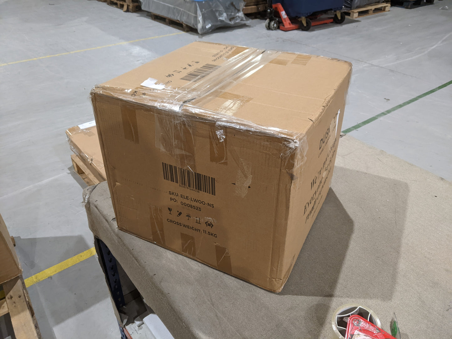 DUS-GOL-04408 Grade-B Dusk Elena Ash 1 Drawer Nightstand - Light Wood RRP £129