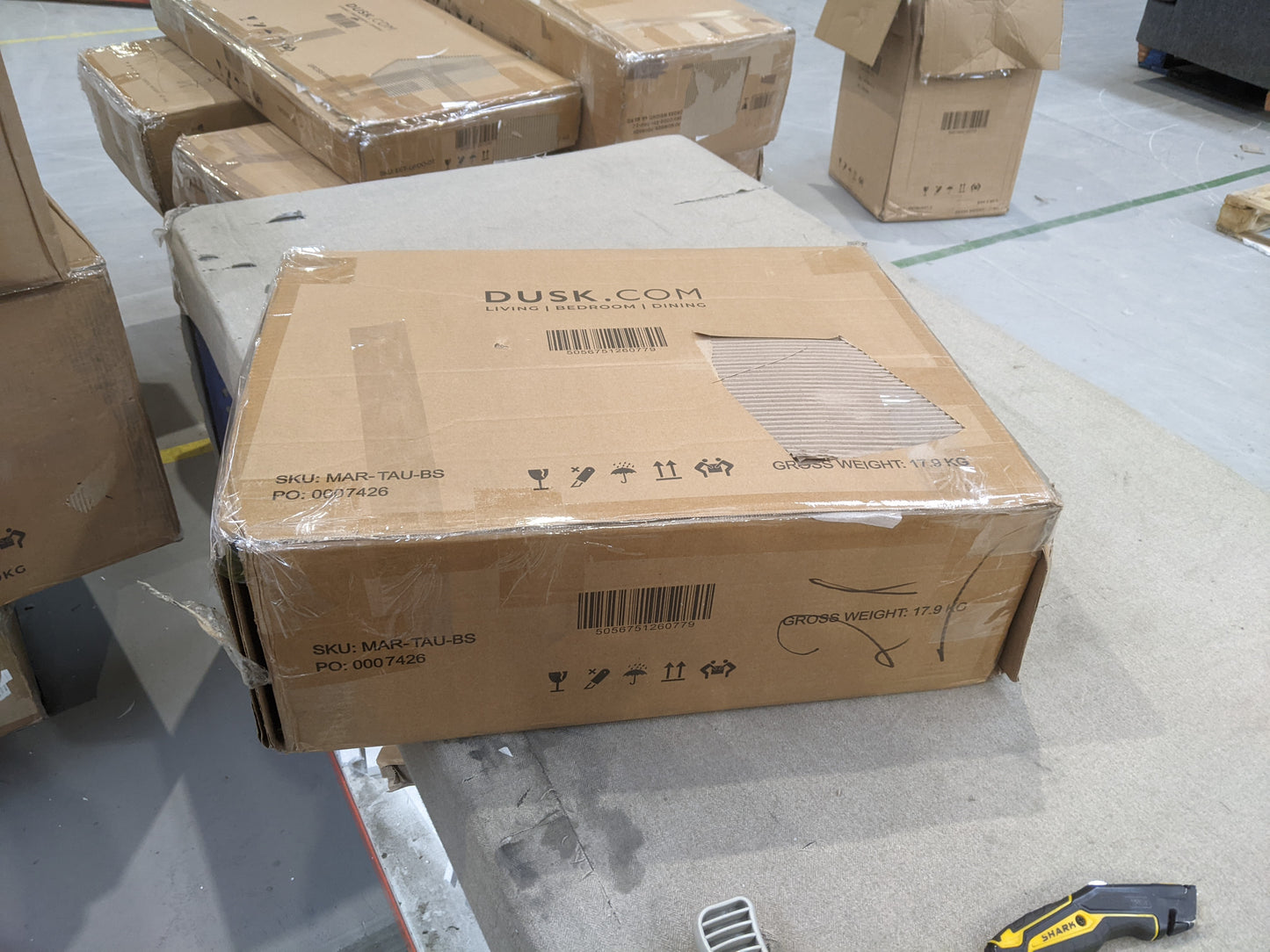 Lot of 12 x Dusk furniture items grade-BER Spares or repair RRP £1688.00