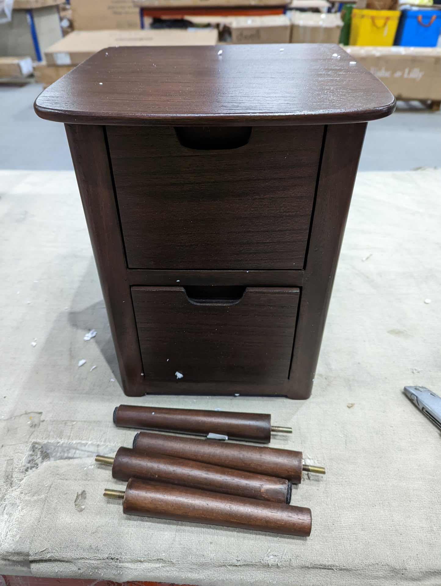 Lot of 4 x Fishe & Lilly wood furniture grade-BER Spares or repair RRP £1909.96