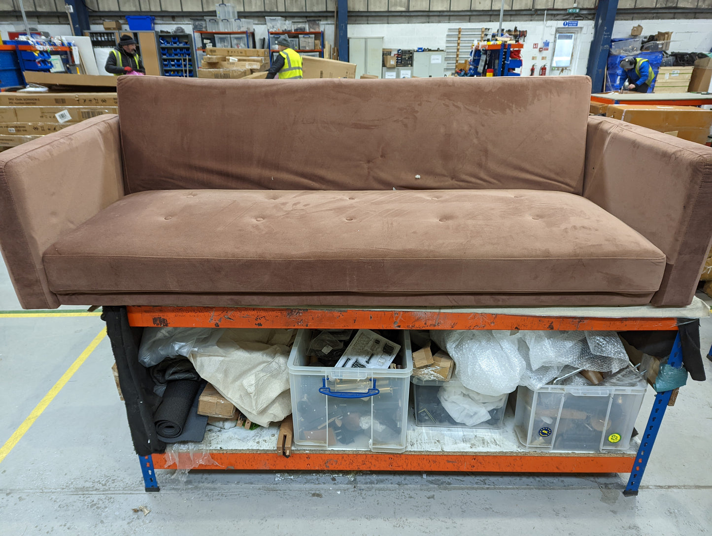 DUS-GOL-04765 Grade-BER Dusk Hudson Click Clack Sofa Bed - Mauve RRP £339