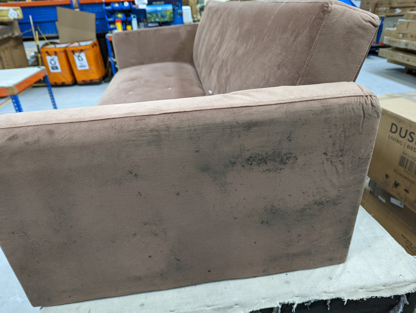 DUS-GOL-04765 Grade-BER Dusk Hudson Click Clack Sofa Bed - Mauve RRP £339