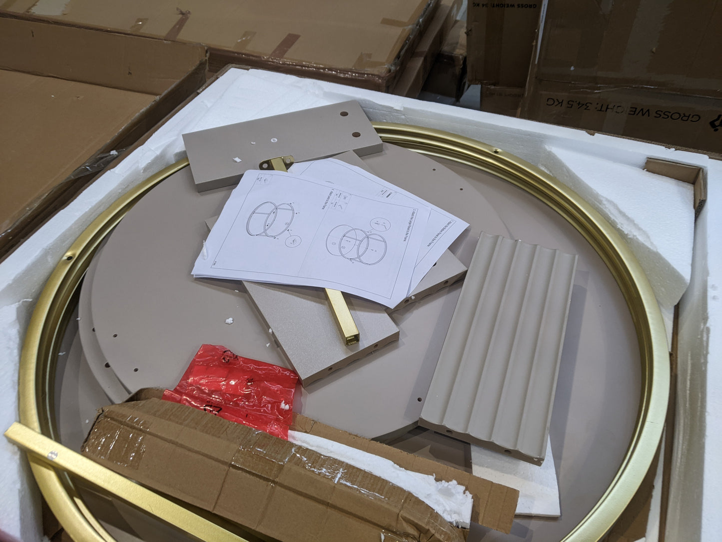 Lot of 3 x Dusk Mixed Furniture items grade-BER Spares or repair RRP £552.00