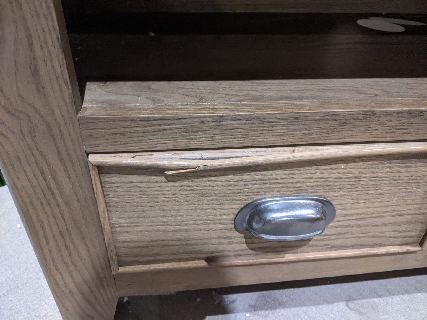 BFW-GOL-00934 Grade-BER Big Furniture Warehouse Holcombe Small TV Unit Dark Brown RRP £199