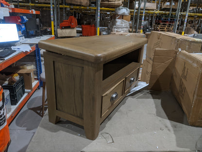 BFW-GOL-00934 Grade-BER Big Furniture Warehouse Holcombe Small TV Unit Dark Brown RRP £199