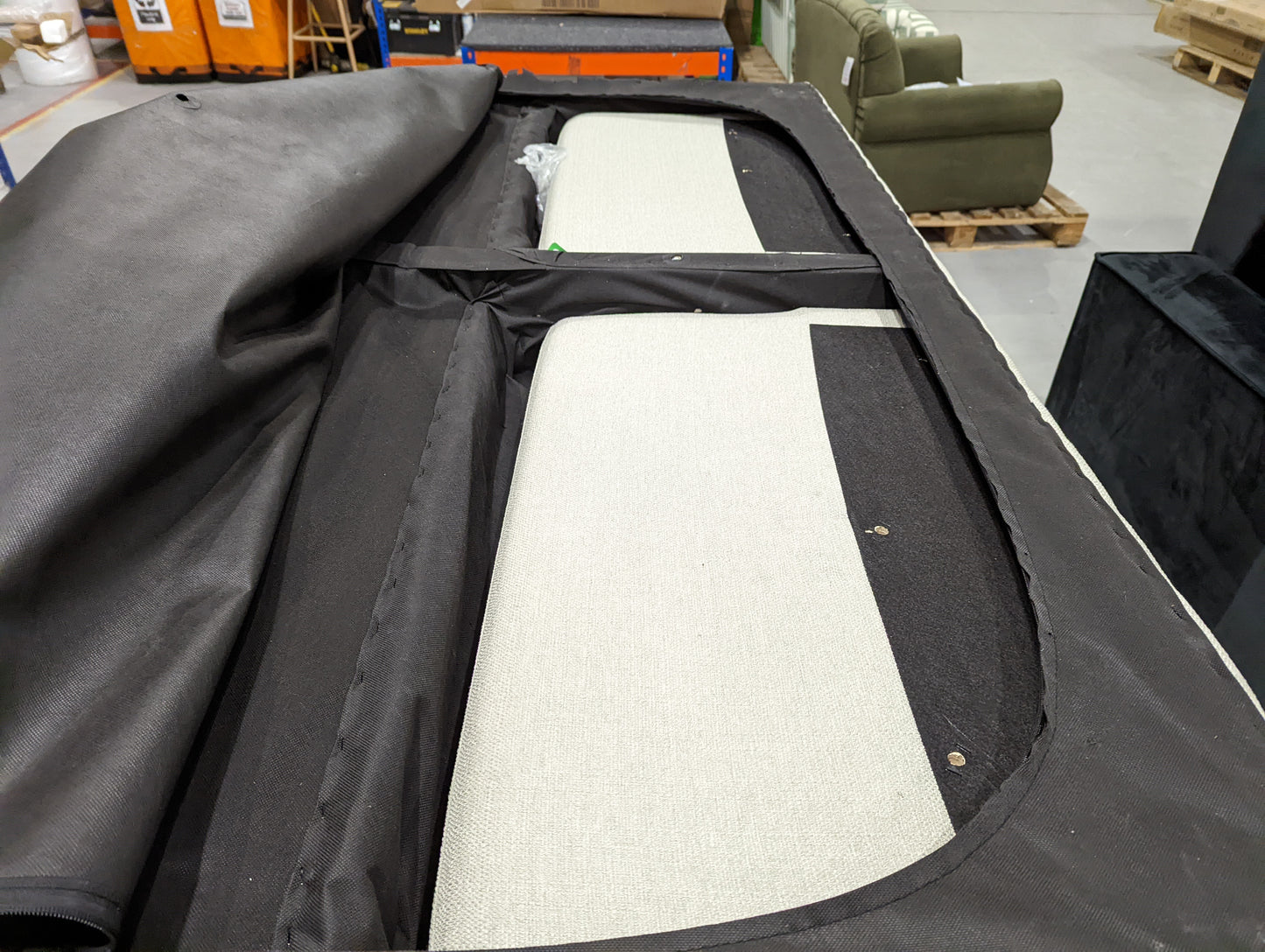 DUS-GOL-07245 Grade-BER Dusk Hudson Click Clack Sofa Bed - Stone Grey RRP £339