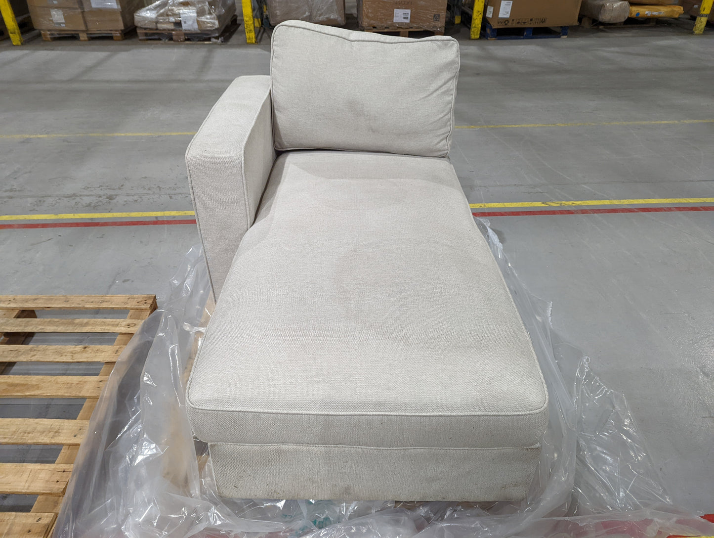 DUS-GOL-07311 Grade-BER Dusk Soho Left Hand Chaise Sofa - Beige RRP £859