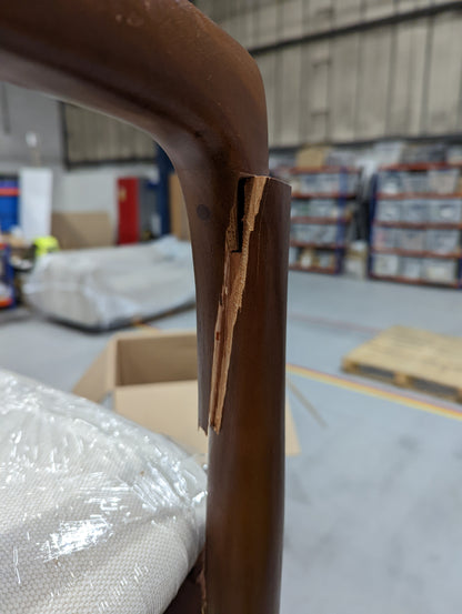 FIS-APM-00460 Grade-BER Fishe & Lilly Mid Century Modern Parquet Dining Chair RRP £230