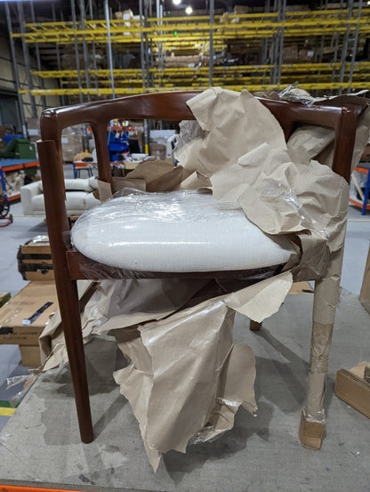 FIS-APM-00460 Grade-BER Fishe & Lilly Mid Century Modern Parquet Dining Chair RRP £230