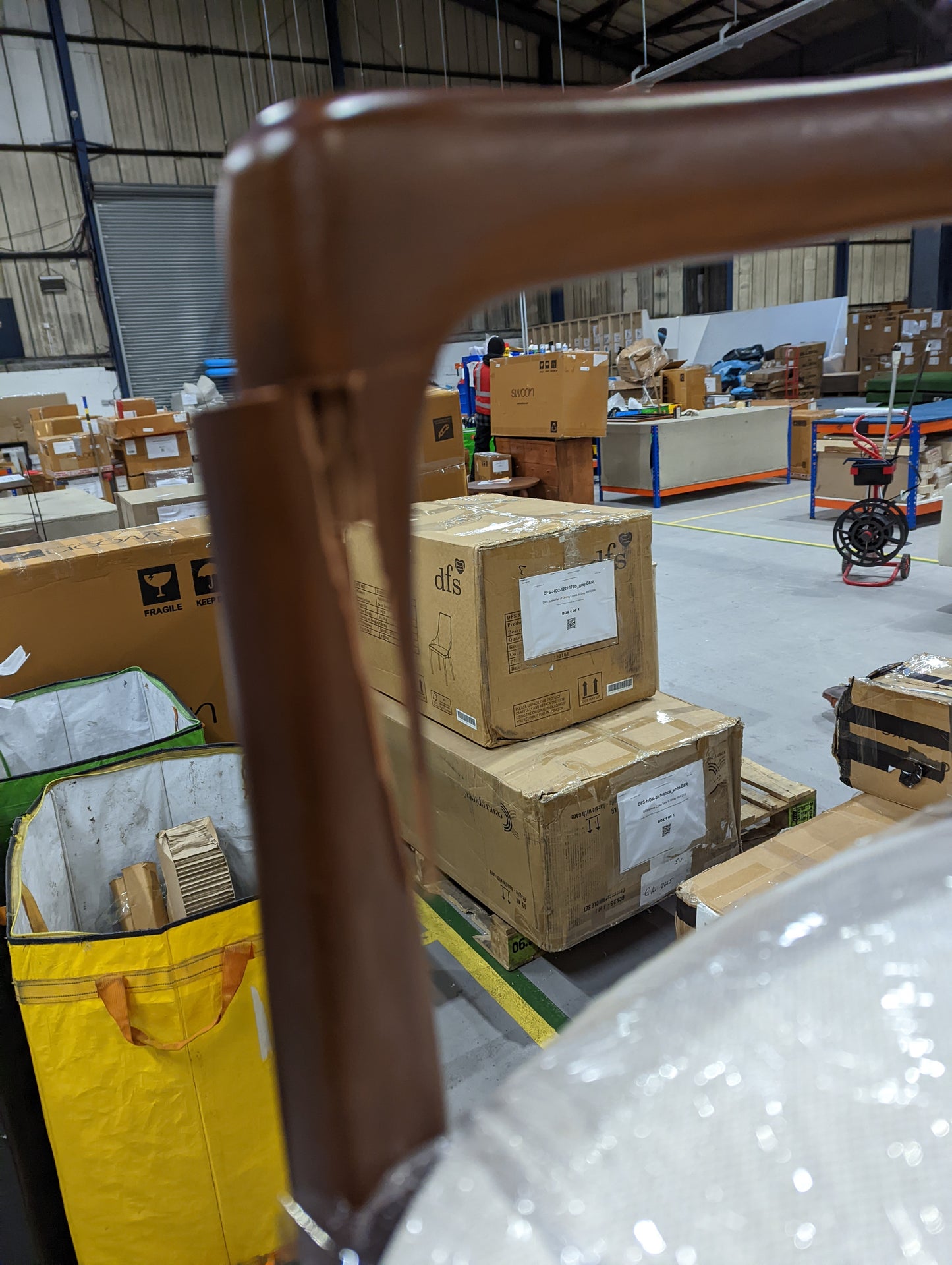 FIS-APM-00460 Grade-BER Fishe & Lilly Mid Century Modern Parquet Dining Chair RRP £230