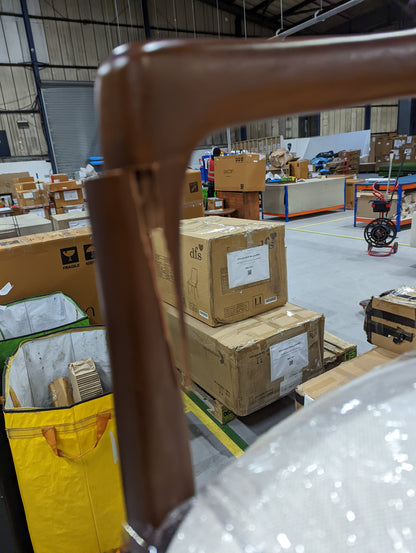 FIS-APM-00460 Grade-BER Fishe & Lilly Mid Century Modern Parquet Dining Chair RRP £230