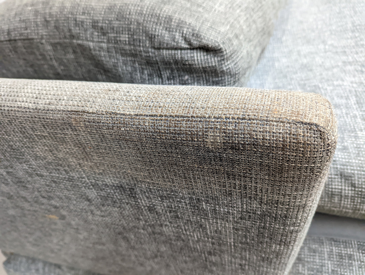 MAS-APM-09012 Grade-C2 Marks & Spencer Oscar Chaise Sofa (Left-Hand) in Dark Grey Textured Weave RRP £1599