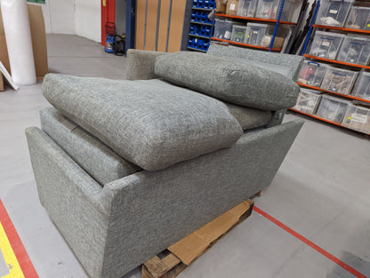 MAS-APM-09012 Grade-C2 Marks & Spencer Oscar Chaise Sofa (Left-Hand) in Dark Grey Textured Weave RRP £1599