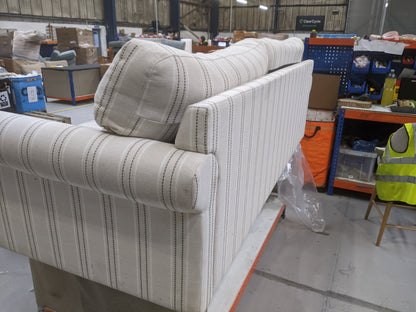 DUS-GOL-08367 Grade-C3 Dusk Sicily 3 Seater Sofa - Stripe RRP £629