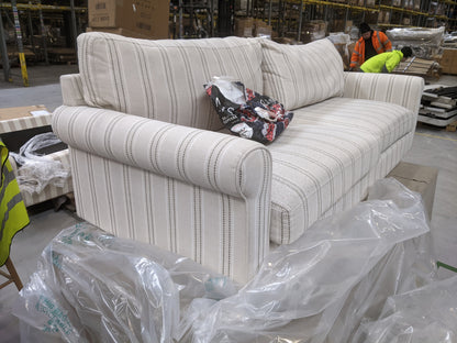 DUS-GOL-08367 Grade-C3 Dusk Sicily 3 Seater Sofa - Stripe RRP £629