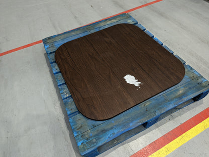 DUS-GOL-09505 Grade-BER Dusk Ava Space Saver 4 Seater Dining Table and Chairs - Cappuccino RRP £329