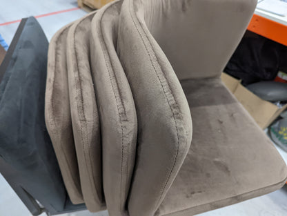 DUS-GOL-09505 Grade-BER Dusk Ava Space Saver 4 Seater Dining Table and Chairs - Cappuccino RRP £329