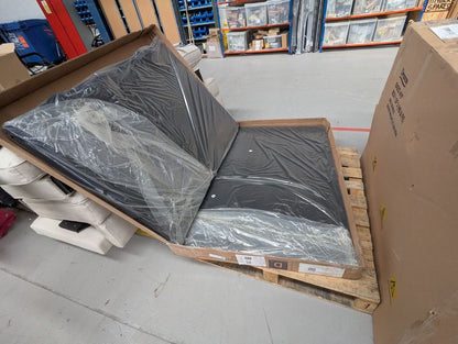 DRE-BED-00014 Grade-BER Dreams Enzo Double Ottoman Bed Navy RRP £1199.00