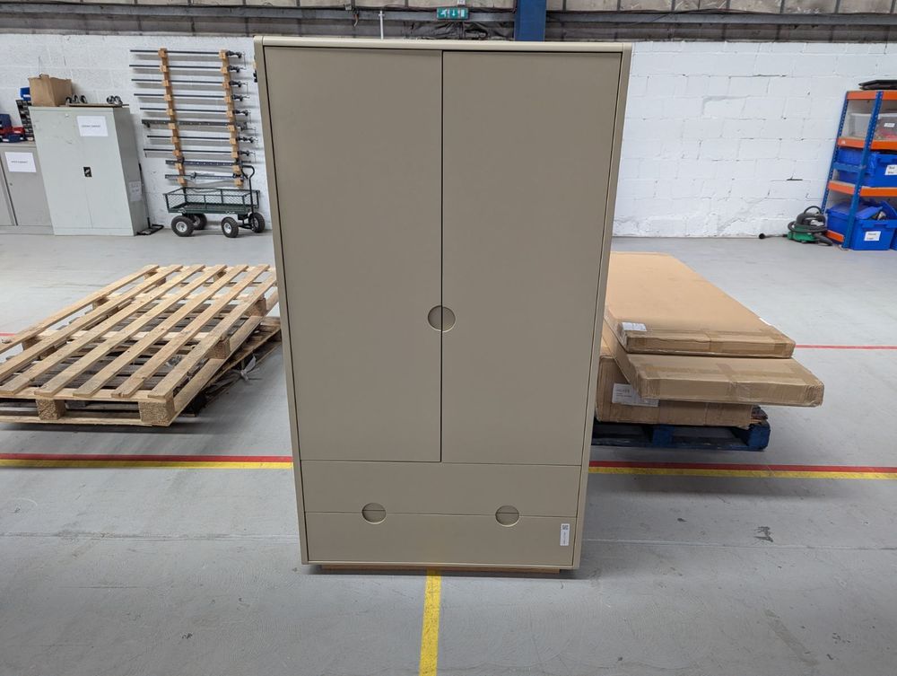 HEA-CC2-00095 Grade-BER Heals Amira 2 Door Wardrobe Painted Oatmeal RRP £899.00