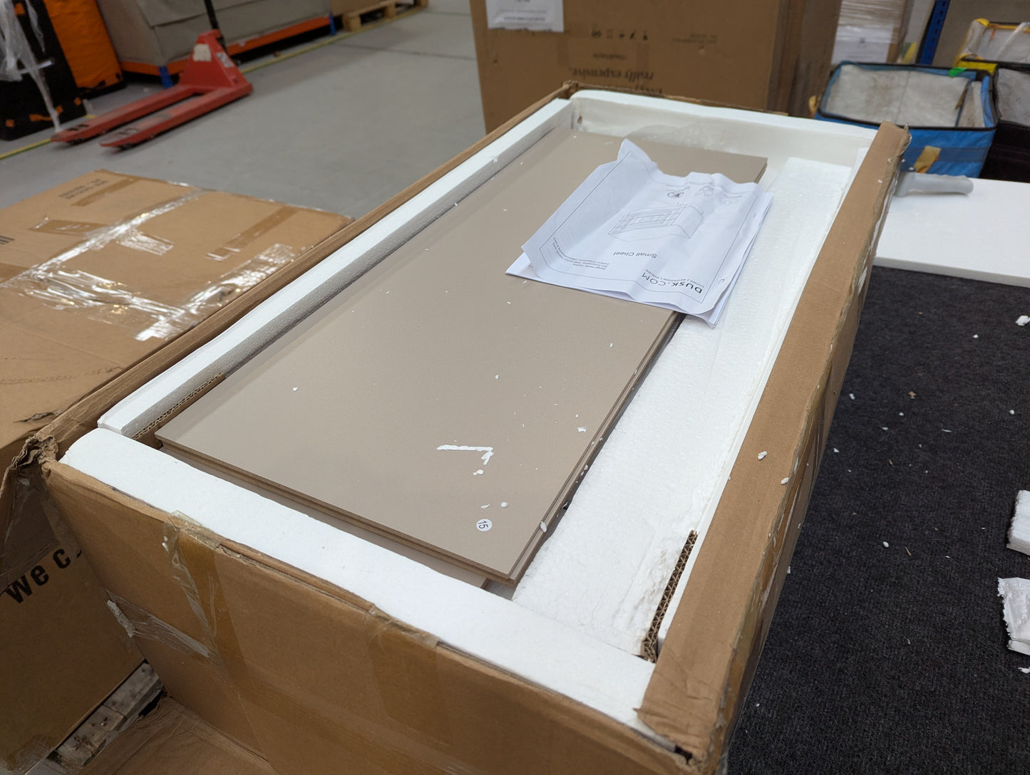 DUS-CC2-03966 Grade-B Dusk Harlow 3 Drawer Chest - Taupe RRP £199.00