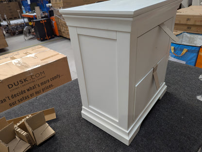 ROS-OUT-00286 Grade-B Roseland Furniture Colette 2 Drawer Bedside Table RRP £169.95