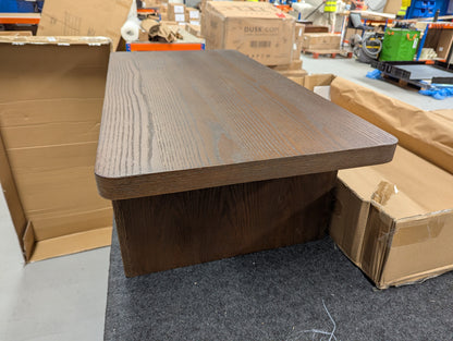 ROS-OUT-00291 Grade-B Roseland Furniture Mylor Oak Rectangular Coffee Table RRP £229.95